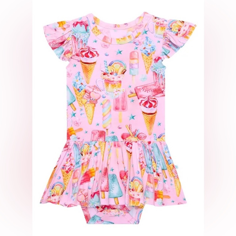 POSH PEANUT Priscilla Bodysuit Size 18 -24 mos.